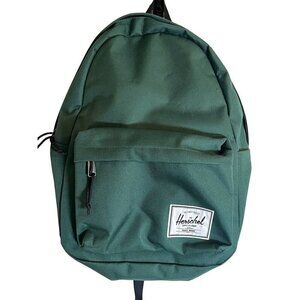 Herschel School Backpack Green Classic Preppy Eco Neutral Retro Academia Solid